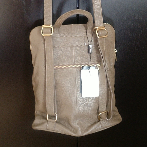🇨🇦 NWT Giulia Monti leather backpack - Picture 2 of 8